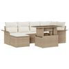 vidaXL Gartensofa-set 7 stk. Beige