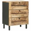 vidaXL Nachttisch Natur 50 x 33 x 62 cm Massivholz Mango