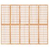 vidaXL 5-tlg. Paravent Japanischer Stil Faltbar 200x170 cm