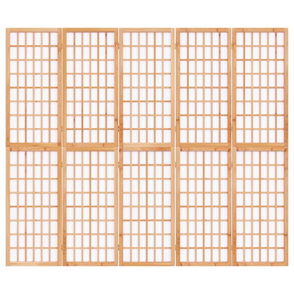 vidaXL 5-tlg. Paravent Japanischer Stil Faltbar 200x170 cm