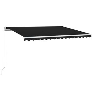 vidaXL Ausziehbare Markise Anthrazit 400 x 350 cm