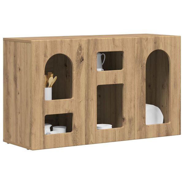 vidaXL Sideboard Artisan-Eiche 100 x 35 x 59 cm Holzwerkstoff