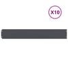 vidaXL Rasenkanten 10 Stk. Anthrazit 15x103 cm Kaltgewalzter Stahl