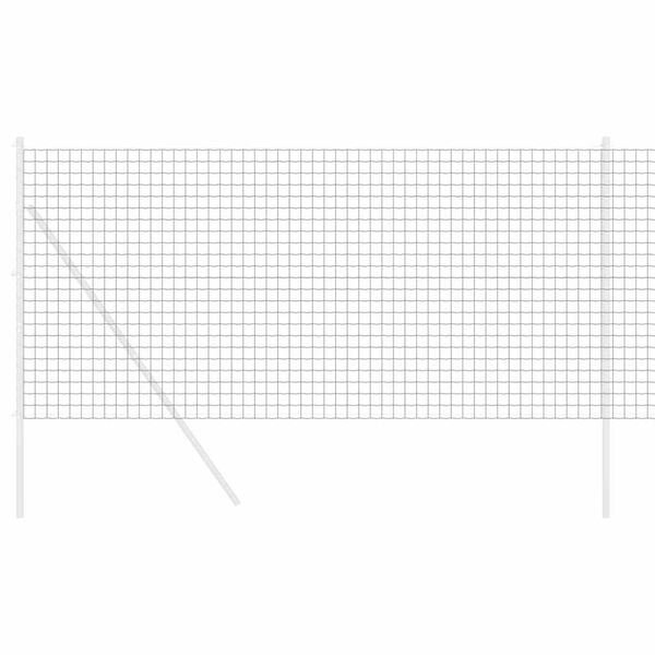 vidaXL Eurozaun Grau 1 x 25 m PVC-beschichtetes Eisen