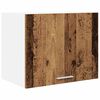 vidaXL H&auml;ngeschrank mit T&uuml;r 2 pcs Altes Holz und Wei&szlig; 50 x 31 x 40 cm