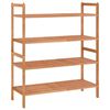 vidaXL Schuhregale 2 Stk. 69x27x41 cm Massivholz Nussbaum