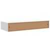vidaXL Wandregale mit Schubladen 2 Stk. Wei&szlig; 60x23,5x10 cm MDF