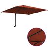 vidaXL Gartenparasol Terrakotta 248,5 x 247,5 x 160 cm Stoff