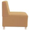 vidaXL Modulares Sofa ohne Armlehnen Beige 55 cm Gelockter Wollstoff