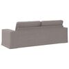 vidaXL Sofa Taupe Gesamtabmessungen: 222 x 80 x 82 cm (B x T x H) Samt