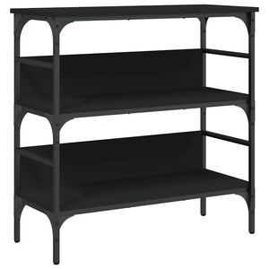 vidaXL Konsolentisch Schwarz 75x32x75 cm Holzwerkstoff