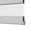 vidaXL Doppelrollo Hellgrau 40x100 cm Stoffbreite 35,9 cm Polyester