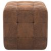 vidaXL Pouf 2 Stk. Braun 30x30x30 cm Wildleder-Optik