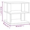 vidaXL Beistelltisch Grau Sonoma 40x40x40 cm Holzwerkstoff