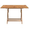 vidaXL Gartentisch Klappbar 110x110x75 cm Massivholz Teak