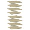 vidaXL B&uuml;cherregal-Bretter 8 Stk. Sonoma-Eiche 40x40x1,5 cm