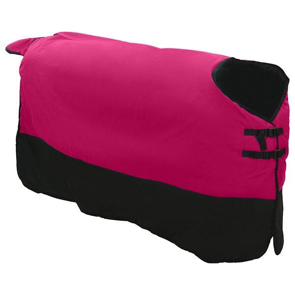 vidaXL Pferdedecke Rosa und Schwarz 75 cm Polyester