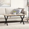 vidaXL Couchtisch-Gestell in X-Form 90x30x43 cm Stahl