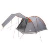 vidaXL H&uuml;tten-Zelt 4 Personen Grau und Orange Polyester und Stahl