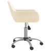 vidaXL Esszimmerst&uuml;hle 2 Stk. Drehbar Creme Samt