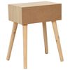 vidaXL Nachttisch mit Schublade 44x30x58,5 cm Massivholz Kiefer