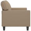 vidaXL 2-Sitzer-Sofa Cappuccino-Braun 140 cm Kunstleder