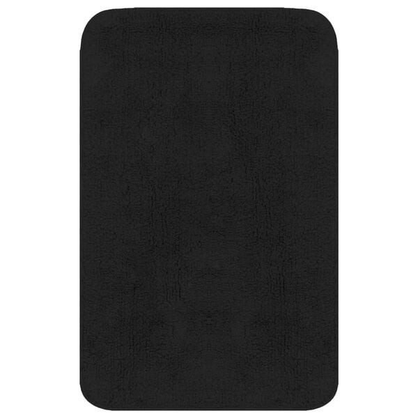 vidaXL Badematten-Set 3-tlg. Stoff Anthrazit