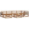 vidaXL Outdoor-Sofagarnitur 7 pcs Natur Massivholz Akazie