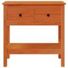 vidaXL Konsolentisch Wachsbraun 75 x 35 x 75 cm Massives Kiefernholz