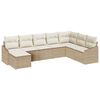 vidaXL Sofa Set 8 stk. Beige [Synthetisch]: Poly Rattan