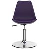 vidaXL Drehbare Esszimmerst&uuml;hle 2 Stk. Lila Kunstleder