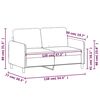 vidaXL 2-Sitzer-Sofa Hellgelb 120 cm Stoff