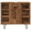 vidaXL Badschrank Altholz-Optik 60x32x53,5 cm Holzwerkstoff