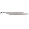 vidaXL Ausziehbare Markise Hellgrau 450 x 300 cm Stoff und Aluminium