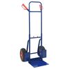 vidaXL Erweiterbarer Handwagen Blau und Rot 49,5 x 53 x 114 cm Stahl