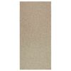 vidaXL Teppich ZIZUR Beige 100x200 cm Jute-Optik Indoor und Outdoor