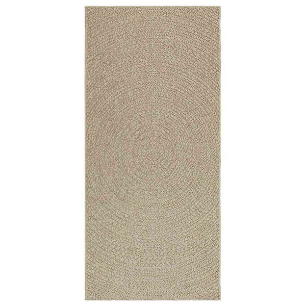 vidaXL Teppich ZIZUR Beige 100x200 cm Jute-Optik Indoor und Outdoor