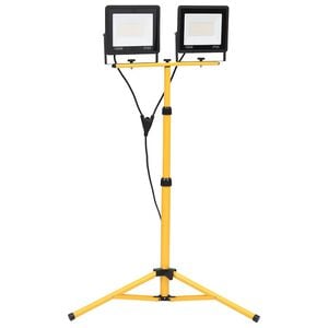 vidaXL LED-Fluter mit Stativ 2x100 W Warmwei&szlig;