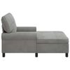 vidaXL Lounge-Liege mit Kissen Hellgrau 91 x 157 x 91 cm Samt