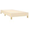 vidaXL Boxspringbett mit Matratze Creme 90x190 cm Stoff