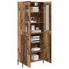 vidaXL Highboard Wandmontiert Altholz 69,5 x 34 x 180 cm Holzwerkstoff
