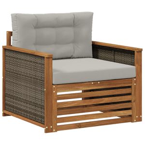 vidaXL Outdoor Mittelsofa Natur