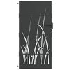 vidaXL Gartentor Schwarz 85 x 200 cm Pulverbeschichteter Stahl