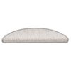 vidaXL Treppenmatten Selbstklebend Sisal-Look 15 Stk. 56x17x3 Platina