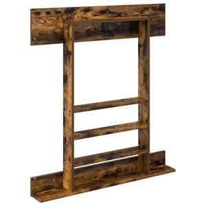 vidaXL Billardqueue-St&auml;nder Holzwerkstoff 93 x 12 x 103 cm Raucheiche