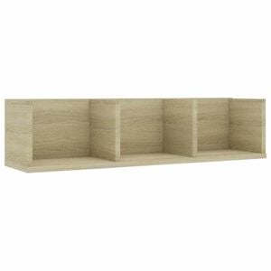 vidaXL CD-Wandregal Sonoma-Eiche 75x18x18 cm Holzwerkstoff