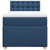 vidaXL Boxspringbett mit Matratze Blau 80x200 cm Stoff