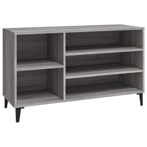 vidaXL Schuhregal Grau Sonoma 102x36x60 cm Holzwerkstoff