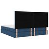 vidaXL Bett mit Stauraum und LED mit LED Blau 200 x 200 cm Polyester