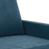 vidaXL 2-Sitzer-Sofa Blau 140 cm Samt